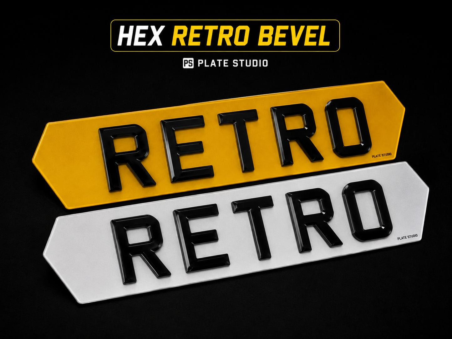 HEX 4D RETRO BEVEL PLATES