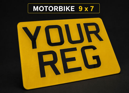 PRINTED MOTORBIKE PLATE