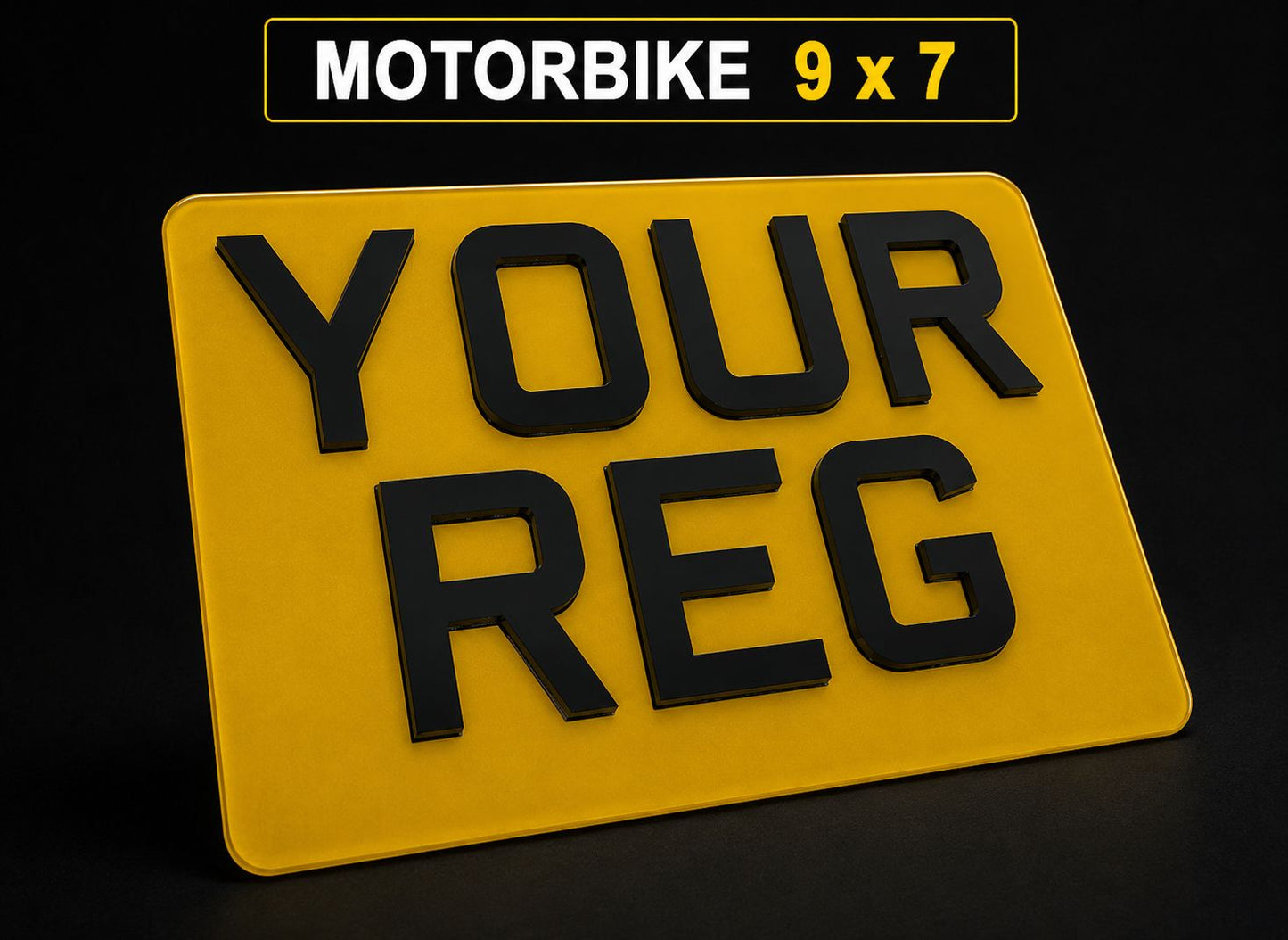 4D MOTORBIKE PLATE
