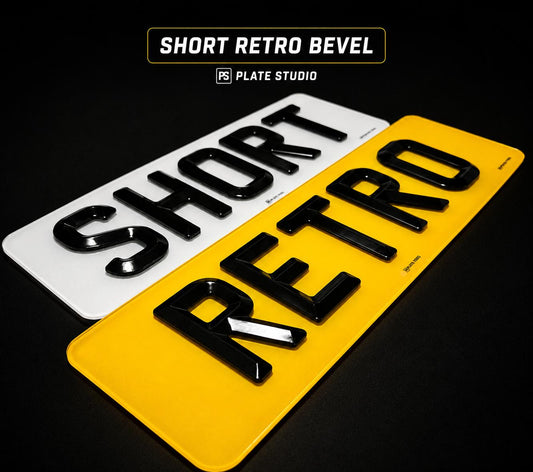 4D RETRO BEVEL SHORT PLATES